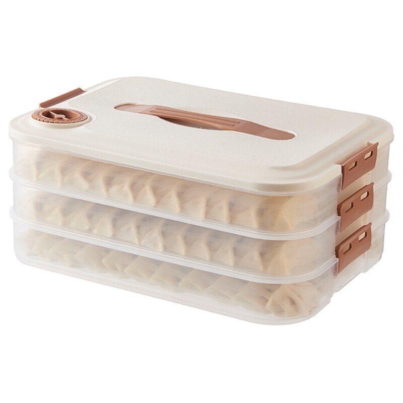 Multi-layer Dumpling Storage Box with Lid Kitchen Refrigerator Food Keeping
