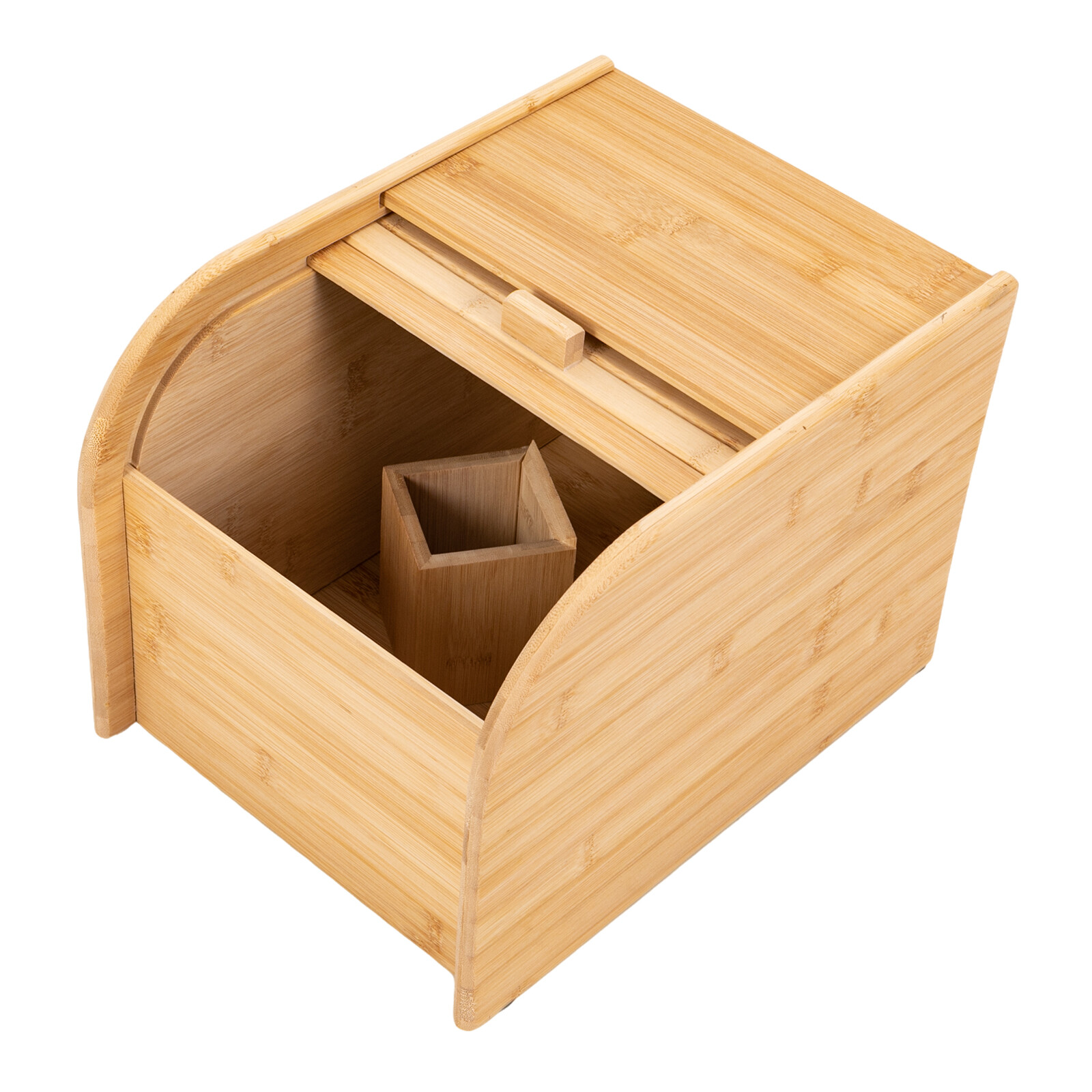 Bamboo Rice Storage Container Wood Color Rice Storage Container with Lid