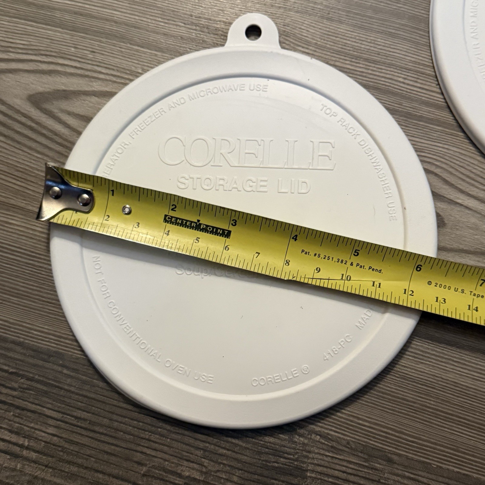 Corelle Plastic Storage Lids for 18 oz Soup/Cereal Bowl 418-PC 6-1/4″ Set Of 3