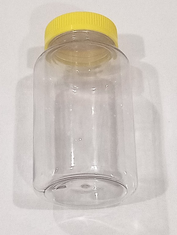 18 oz Plastic Jars W/ Leak Proof Lid Lot of 8 Food Craft Storage Clear Container