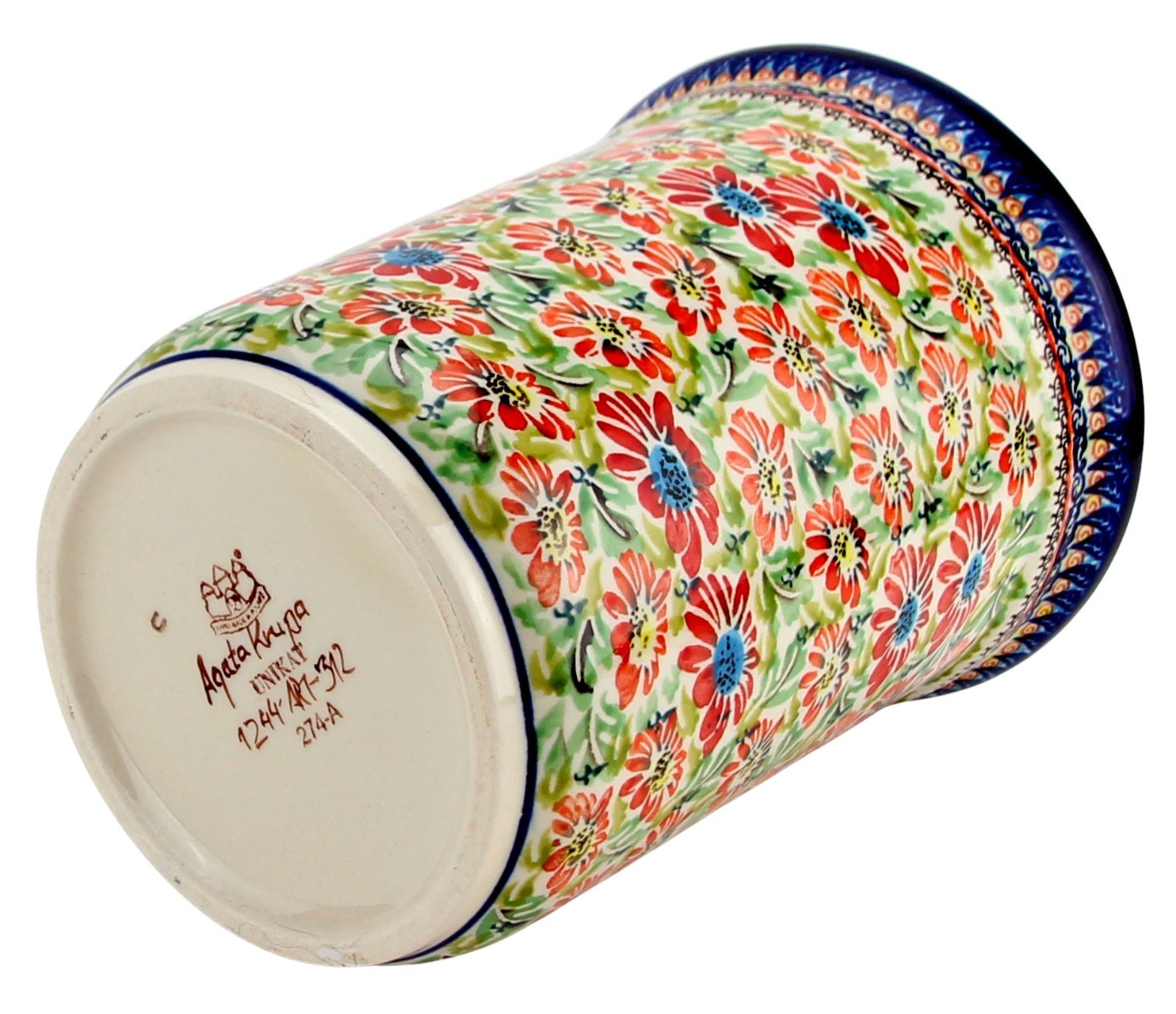 Polish Pottery Market Kitchen Canister by Zaklady Poland – 80 oz.