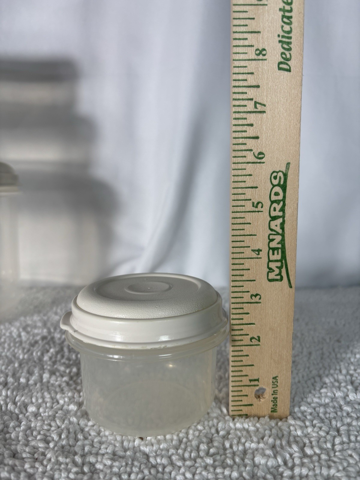 VTG Rubbermaid Servin’ Saver 0,6,1,2,9 Container Set 10pcs Snap Lid Clear/White