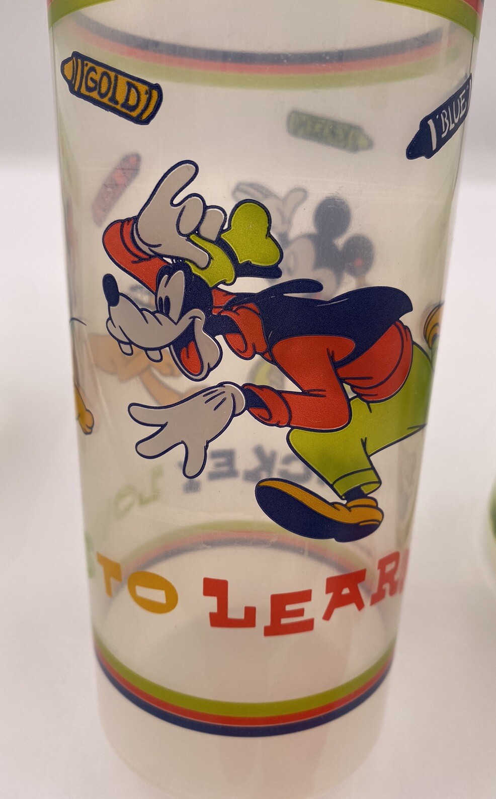 Tupperware Mickey & Minnie Mouse School Day Cup Set with Mickey Lids Lot of 3