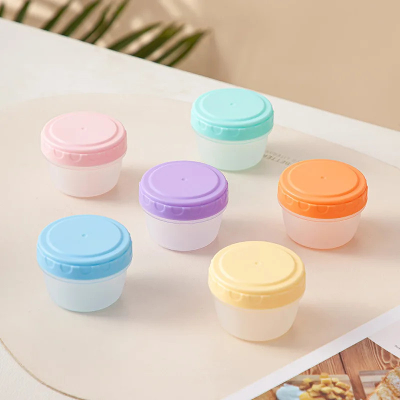 1-6 Pack 2.7 OZ Salad Dressing Container to Go with Lids Tiny Condiment Containe