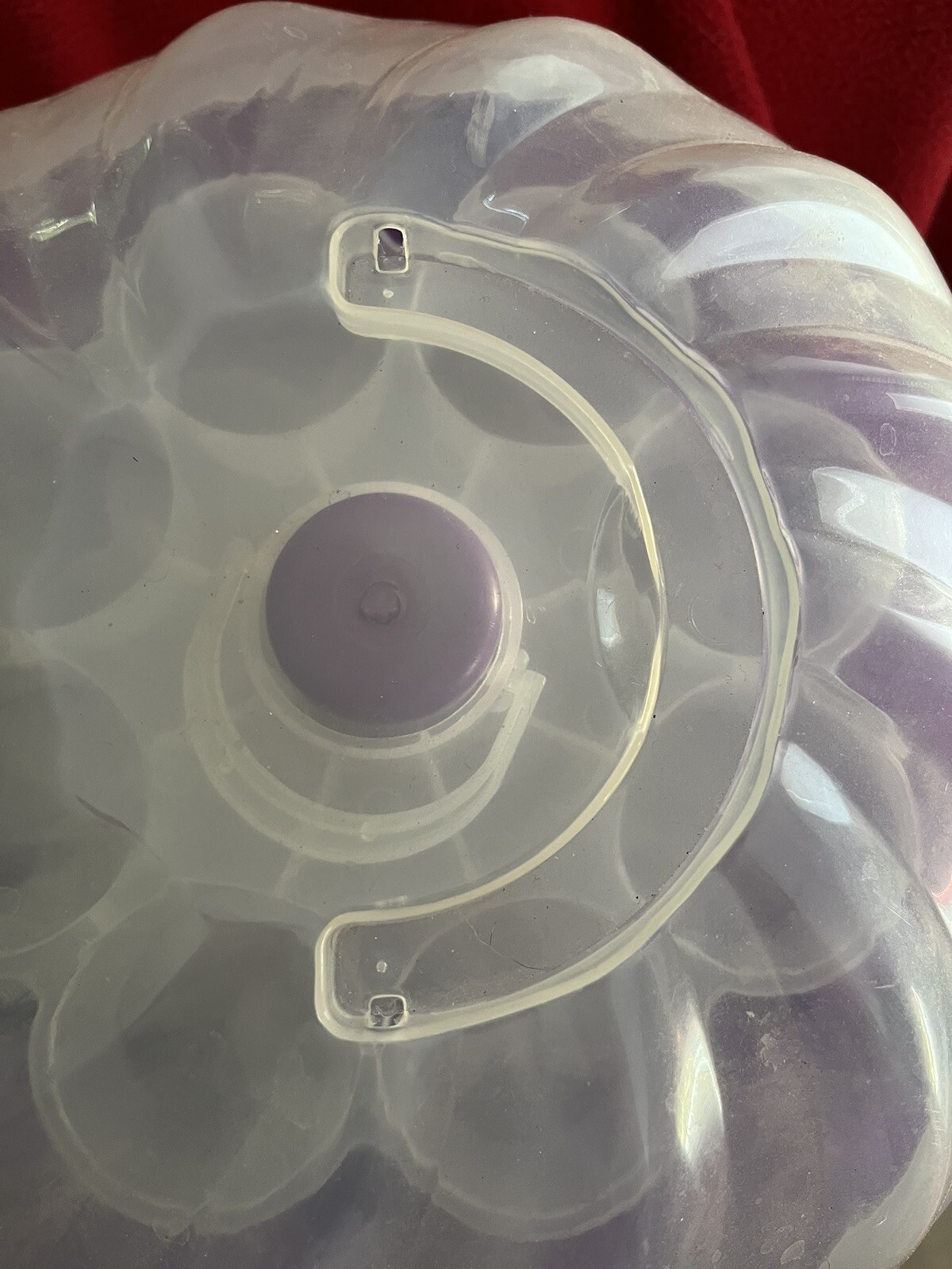 MASTERCLASS Premium Cookware Junior 24 Stackable Cupcake Carrier Purple / Clear