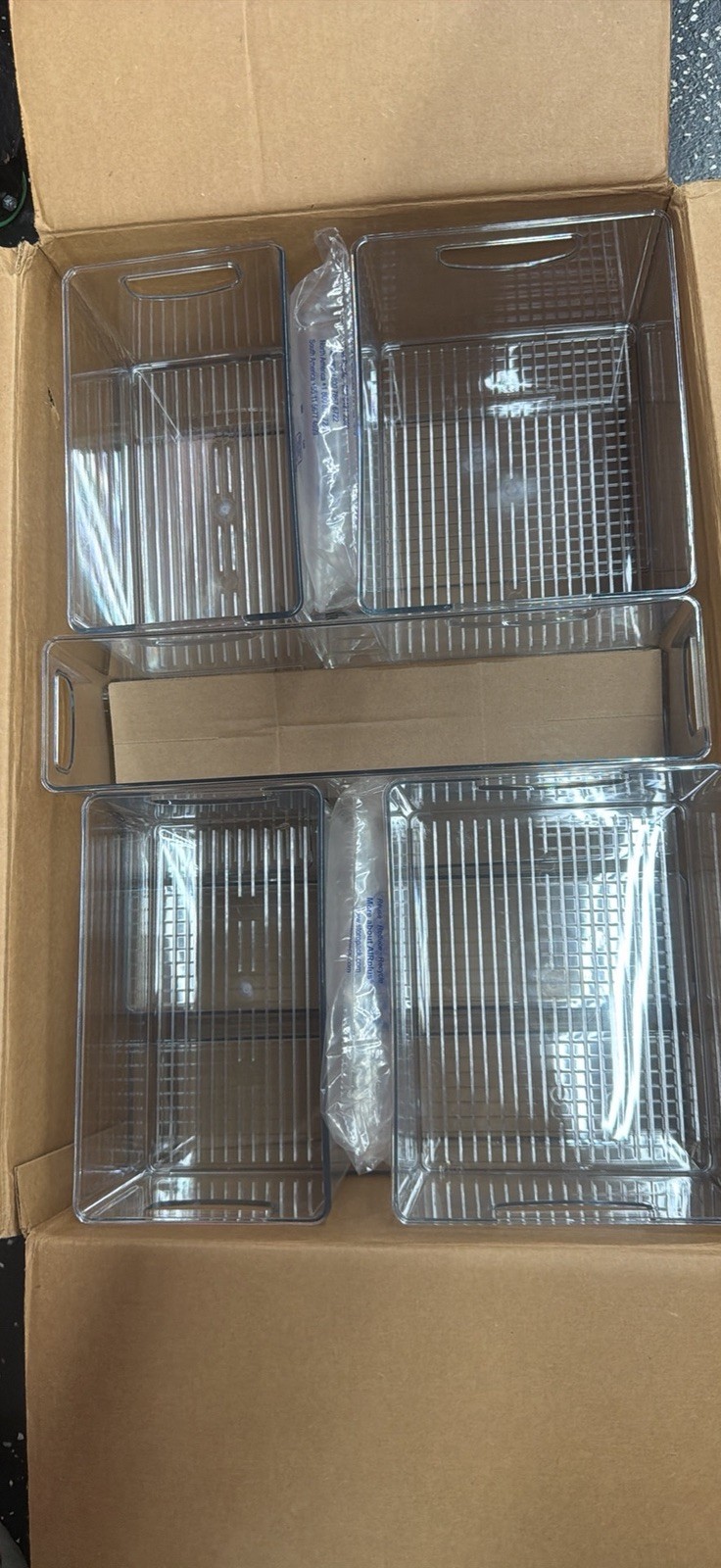 iDesign 07082CO Linus Kitchen Bin Starter Kit 18-Piece Set – Clear (1512256)