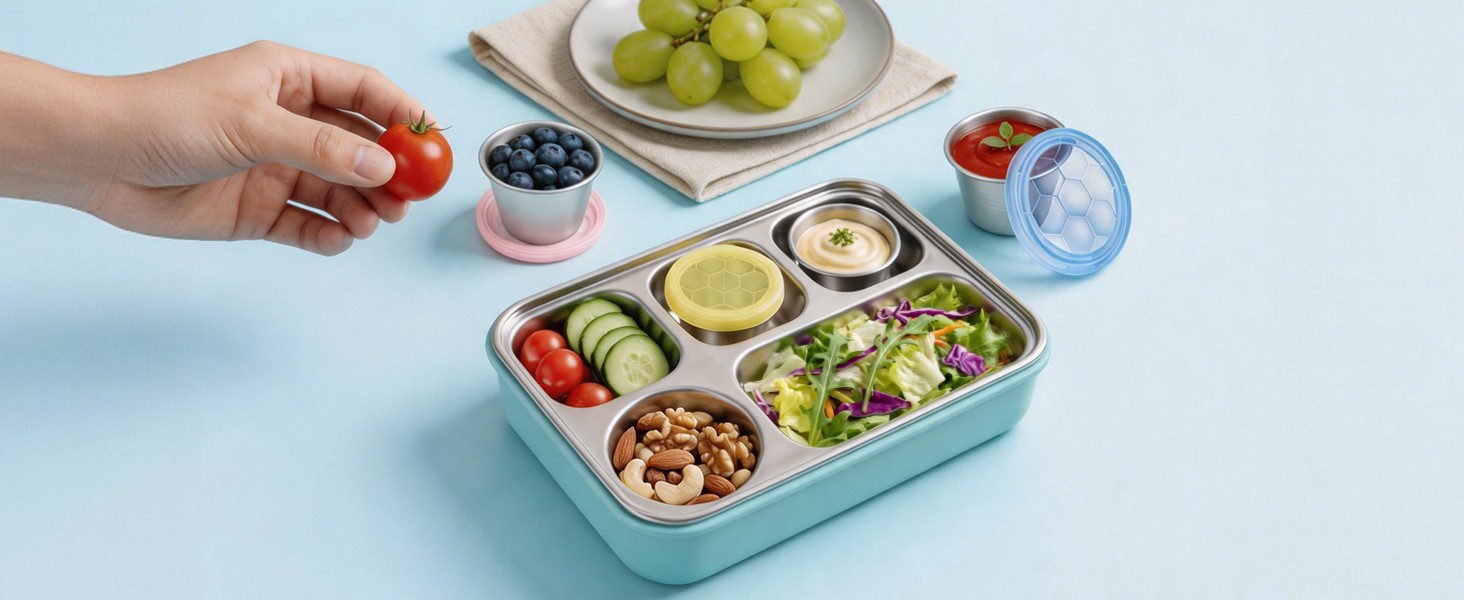 8×2.4 Oz Salad Dressing Containers with See-Through Lids, Leakproof Salad