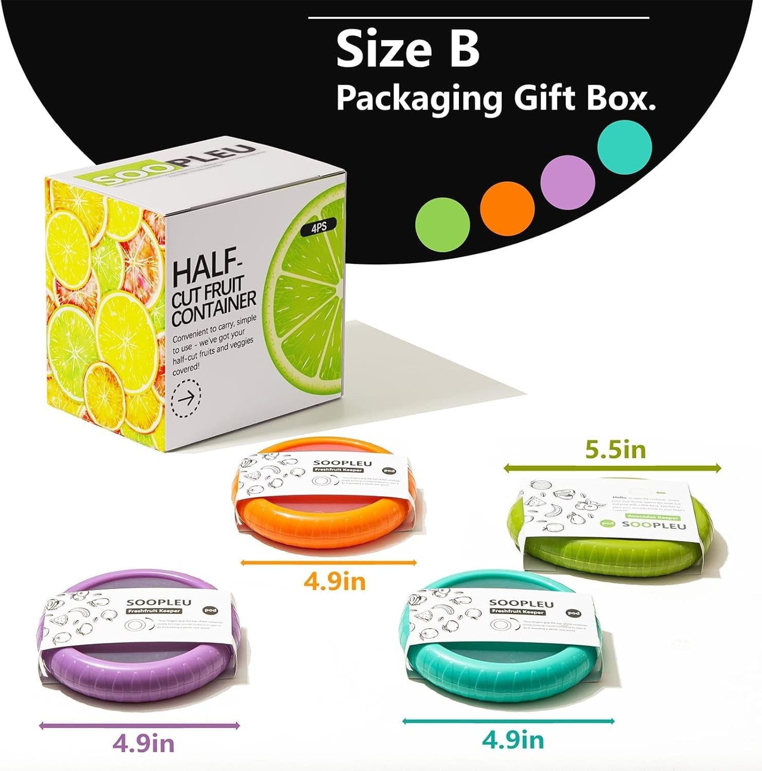 Innovative 4-Pack Food Keepers – Fresh Avocado, Onion, & More Storage Solutions