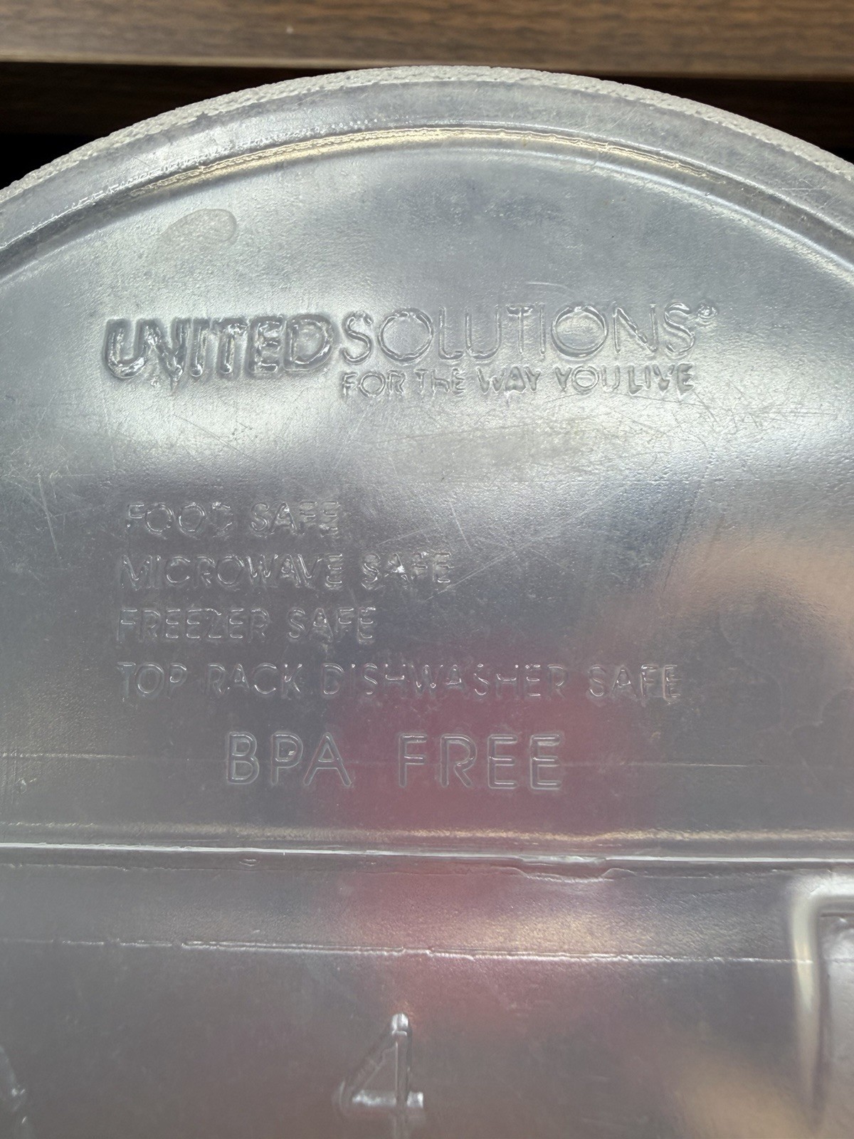 Set of 5 United Solutions Gallon And Quart Plastic Food Canister. Made In USA