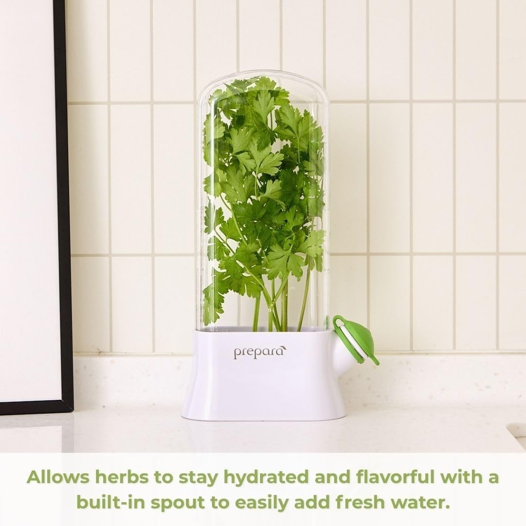 Herb Savor Eco: BPA-Free Herb Storage Container, Keeps Herbs Fresh for 3 Weeks