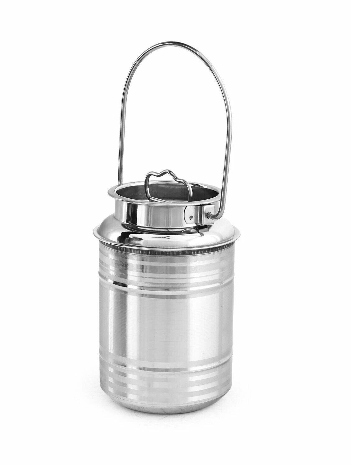 Stainless Steel Milk Storage Multipurpose Container Oil Container use 2 ltr