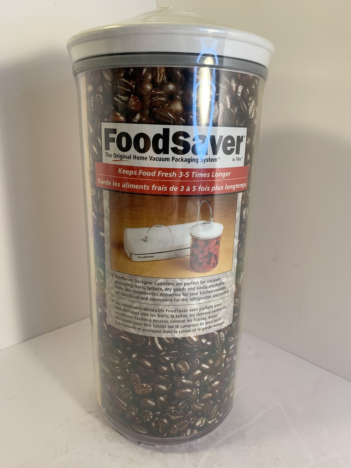 FoodSaver 3 Quart 3.2L Vacuum Seal Canister Food Storage Container with Lid NEW