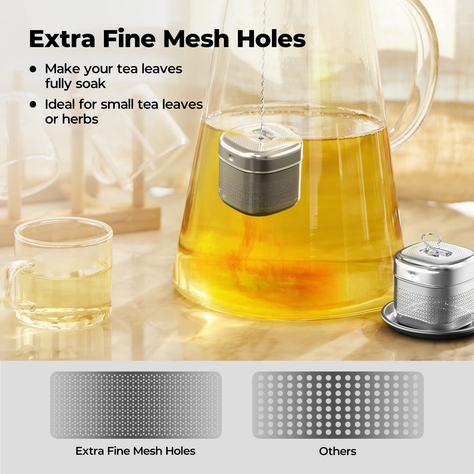 Only Available for The Next 72 Hours Bundle 1 Pack Large Tea Infuser Silver