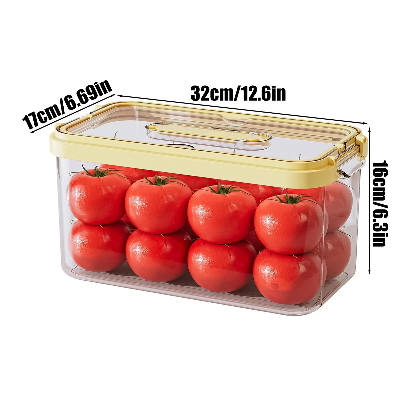 Food Storage Containers for Fridge with Lids Leakproof Transparent