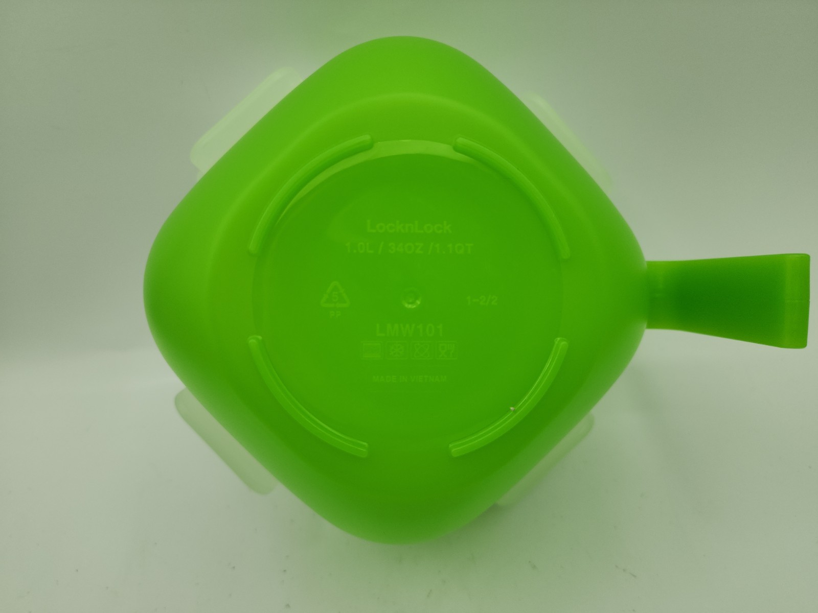 Lock N Lock Green Storage/Instant Cook Bowl w/Handle And Vented Lids, 34 Oz