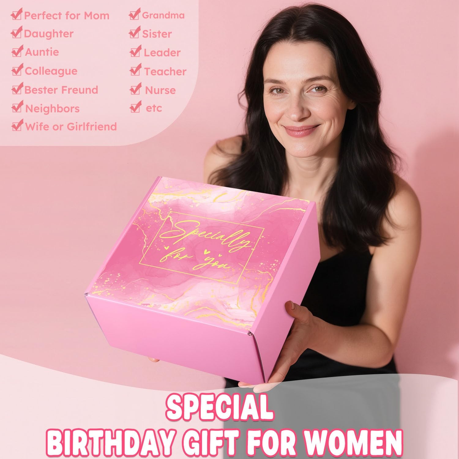 40th Birthday Gifts for Women – Self Care Spa Gift Basket, Relaxing & Pampering