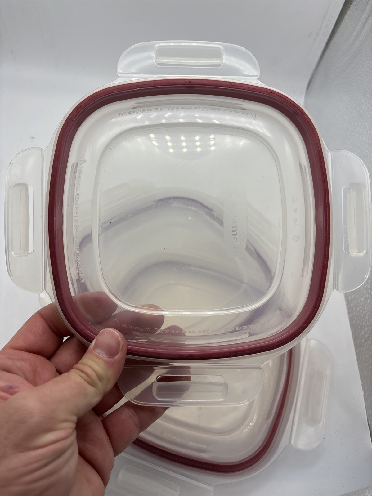 Lot Of 3 Rubbermaid Servin Saver Replacement Lid Seal 7L00 6.5×6.5