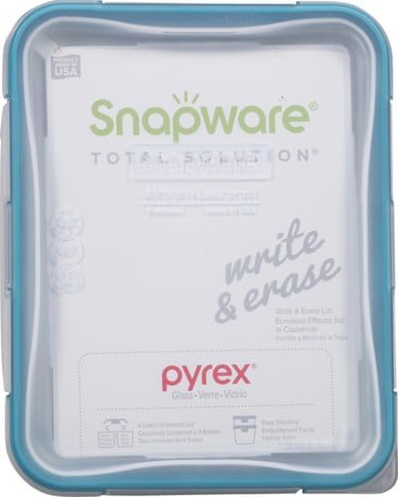 6Cup Total Solution Rectangle Food Storage Container Glass, 9.3 Ounce (1112403)