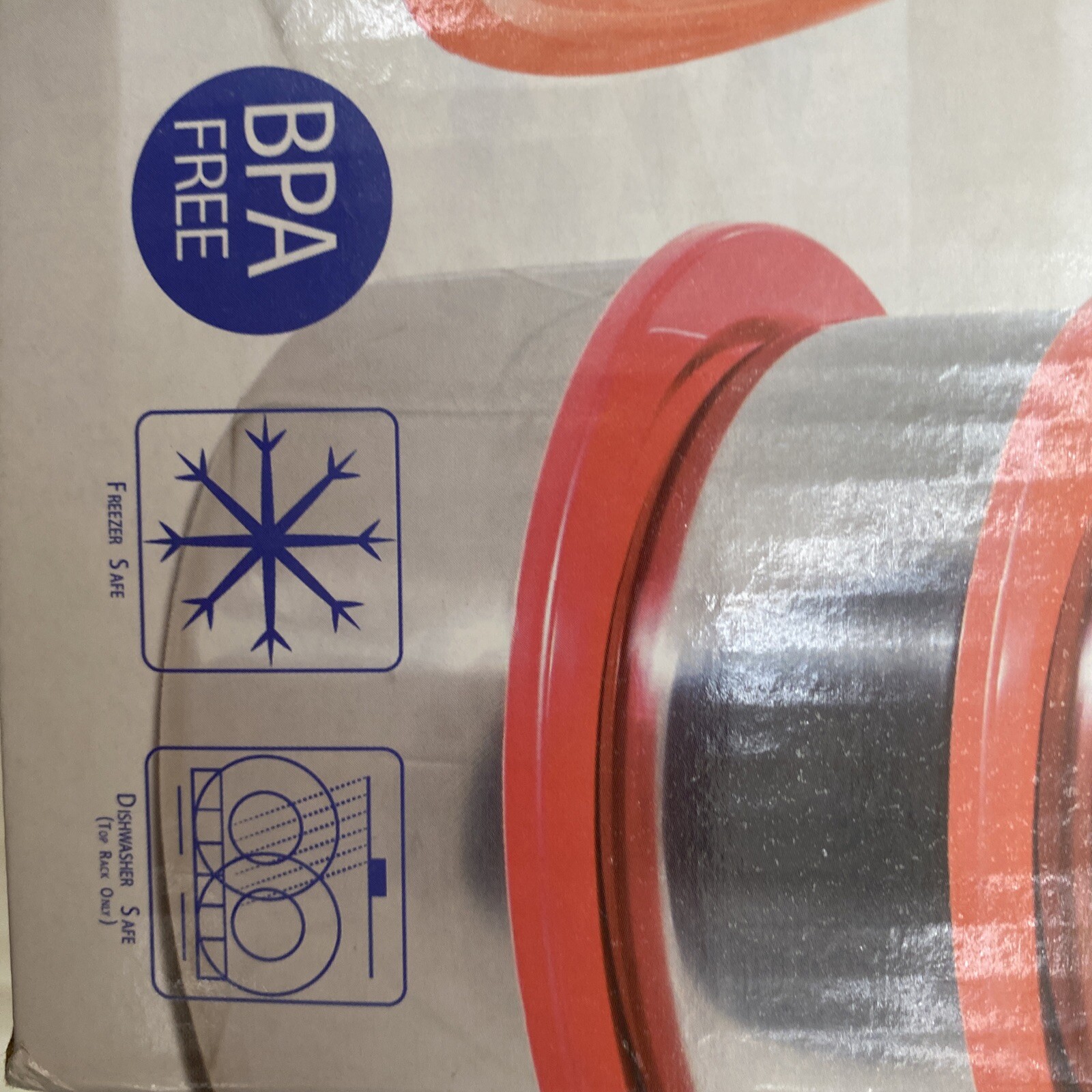BRAND NEW Imperial Home 10 Stainless Steel Bowls with Lids, 20 pcs total