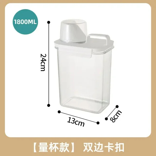 Dispenser Leak Laundry Detergent Proof Empty Tank Airtight 1X Refillable Bleach