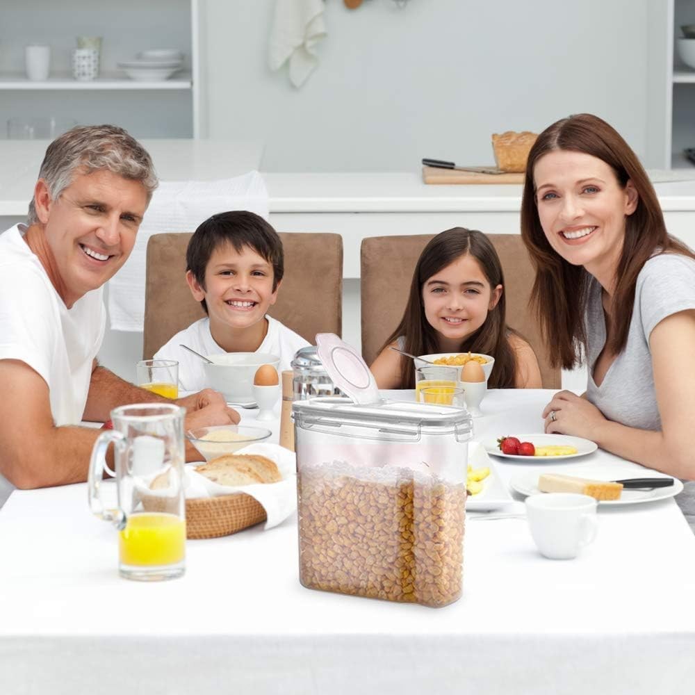 Airtight Cereal Containers with Lids – 4 Piece Tall Kitchen