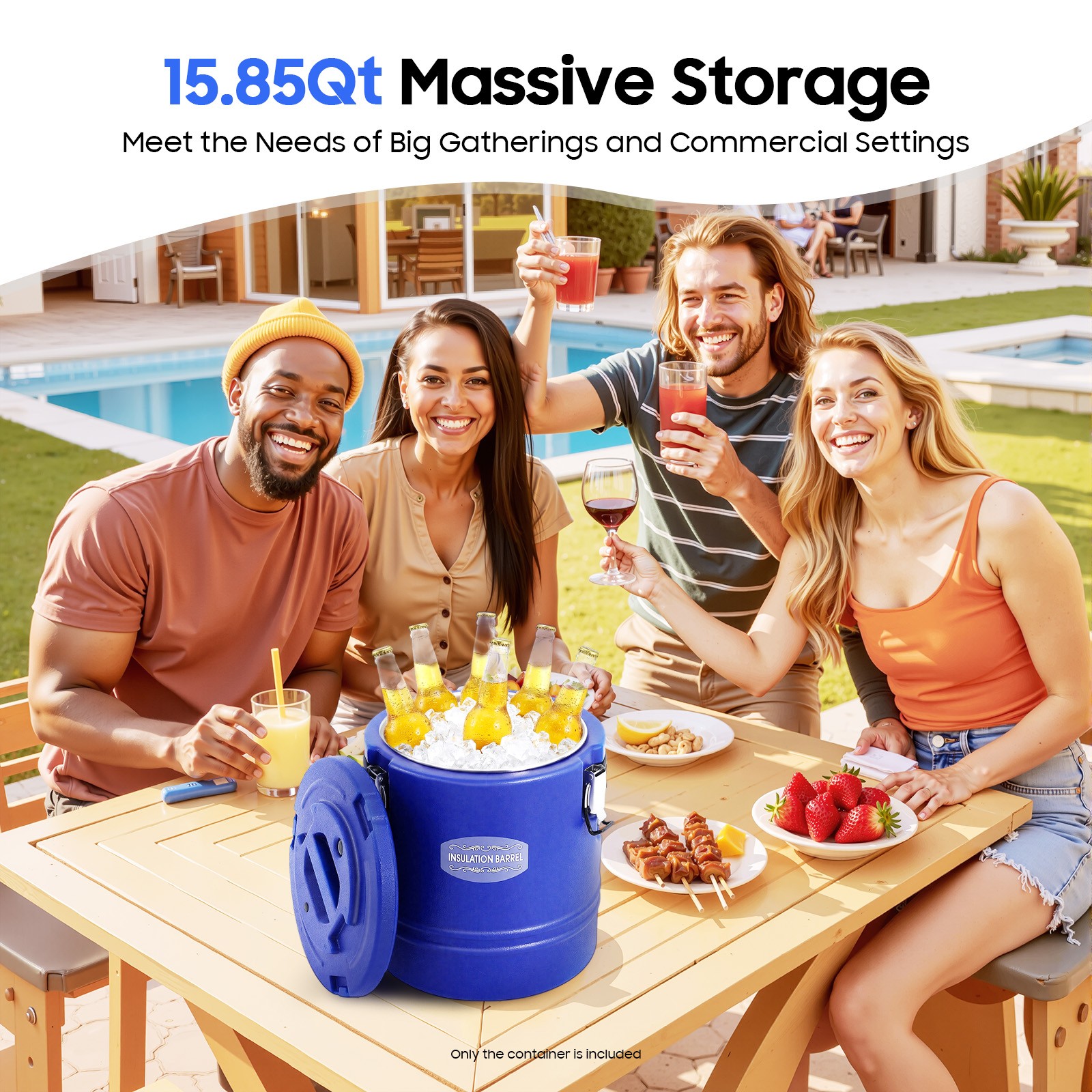15L insulated bucket Insulated Beverage Cooler Insulated Beverage Containers NEW