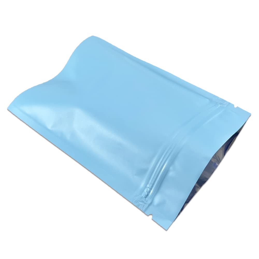 100Pcs Zipper Lock Self Seal Flat Pouch for Zip Aluminum Foil Lock Package Ba…