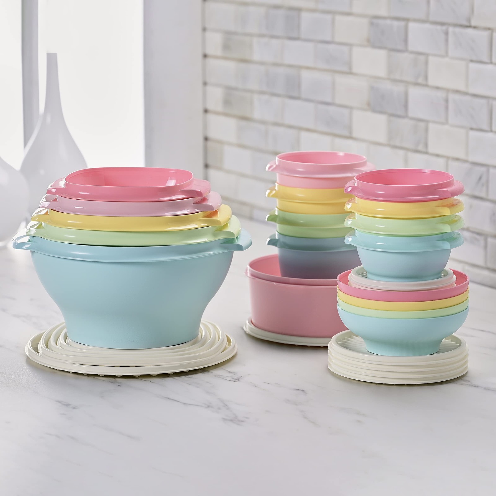 Tupperware Heritage Collection 36 Piece Food Small to Medium, Vintage Colors