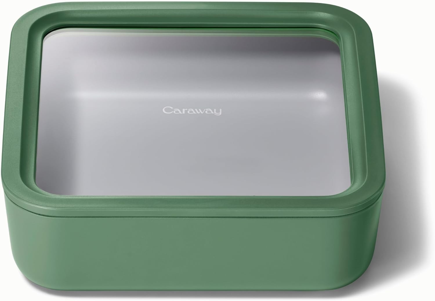 Caraway Large Glass Food Storage 10 Cup Container Ceramic Coated (KW-FS10-GRY)