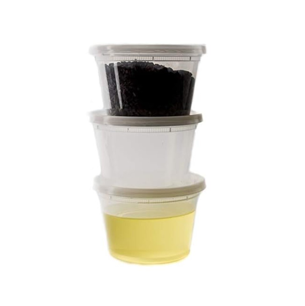 32oz Food Storage Deli Containers with Lids – Microwave & Dishwasher Safe 72pcs