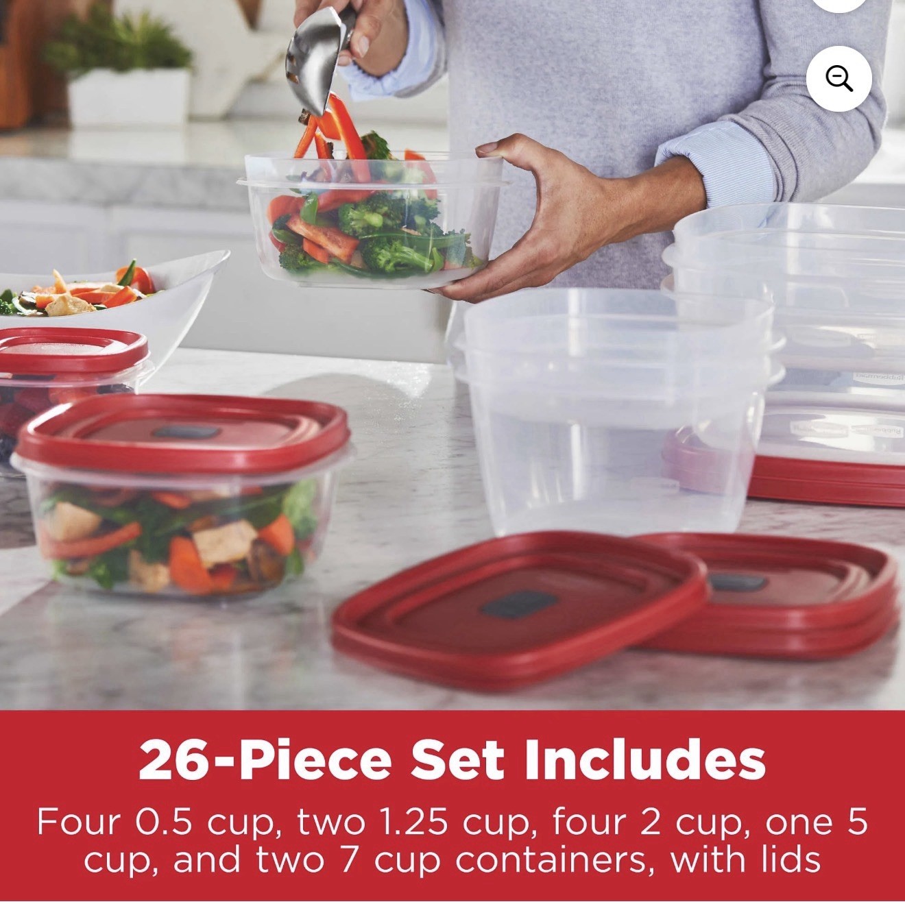 RUBBERMAID 26-pc. Easy Find Lids Food Storage Container Set