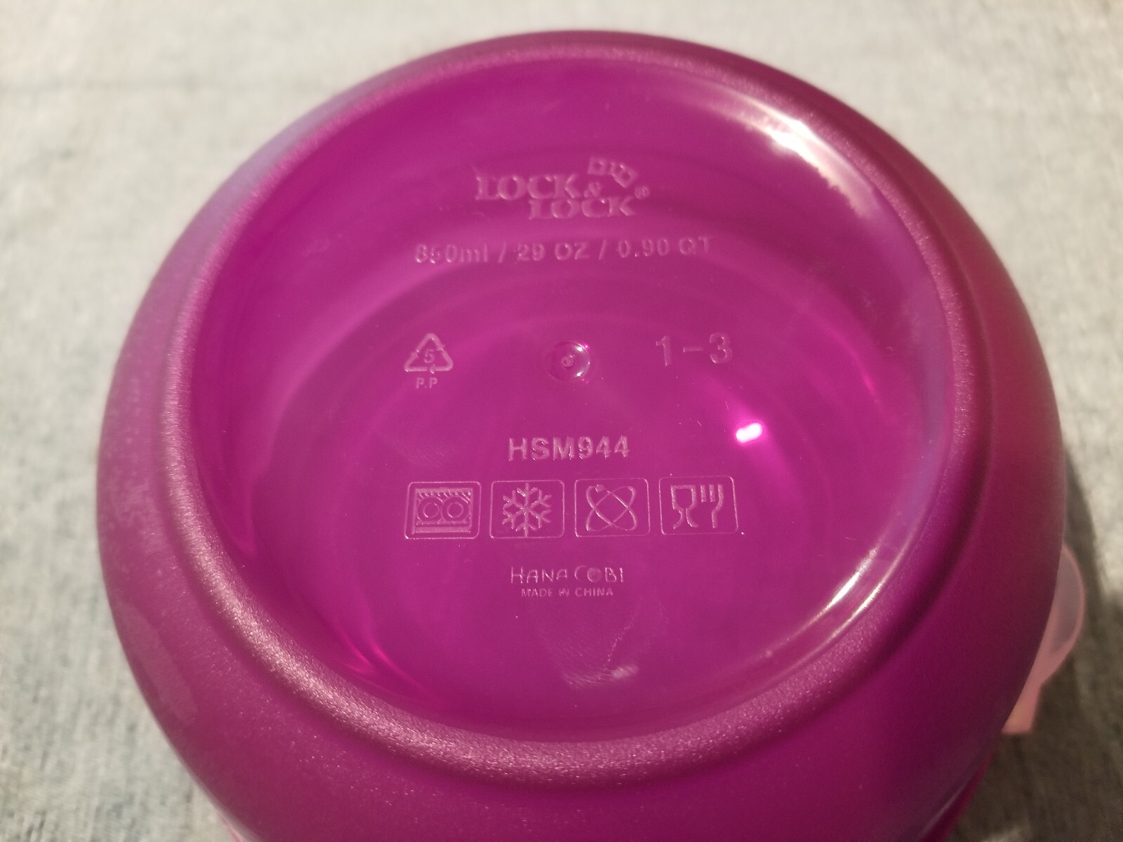 Locking 3 Piece Jewel Tone Bowls Storage Set Nestable Original Packaging Purple