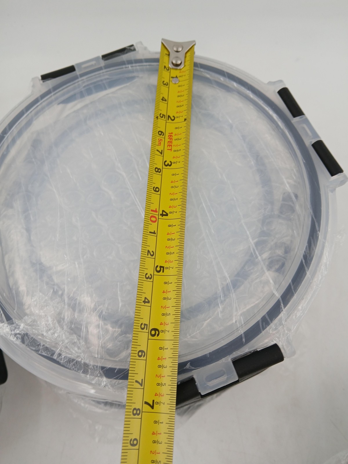 12-Piece Food Storage Containers Set Locking Lids Leakproof Round Square Clear