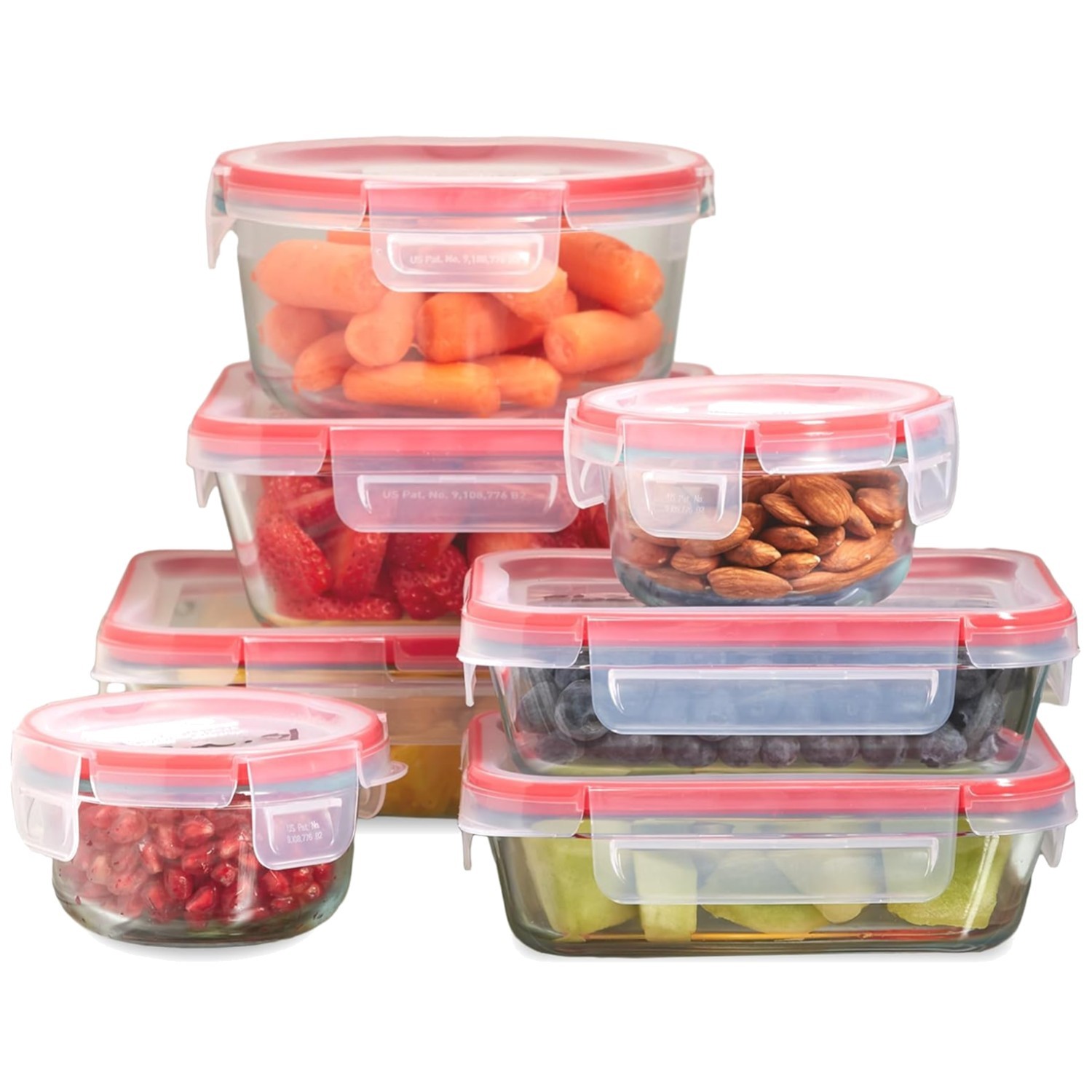 Freshlock Glass Food Storage Containers Set – 7 Pack