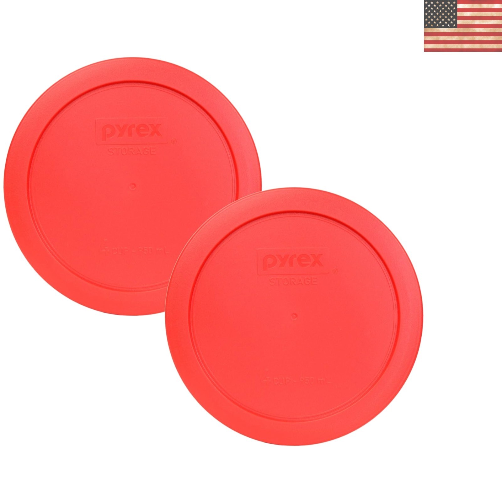 7201-PC Light Red BPA-Free Food Storage Lids 2-Pack – Dishwasher Safe & Reliable