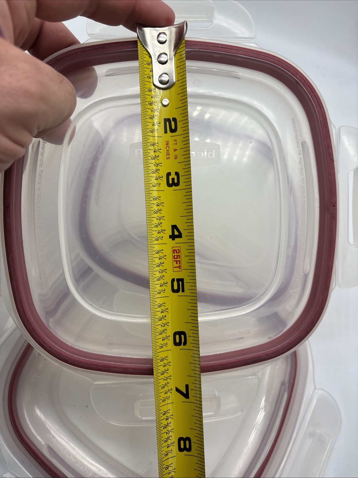 Lot Of 3 Rubbermaid Servin Saver Replacement Lid Seal 7L00 6.5×6.5