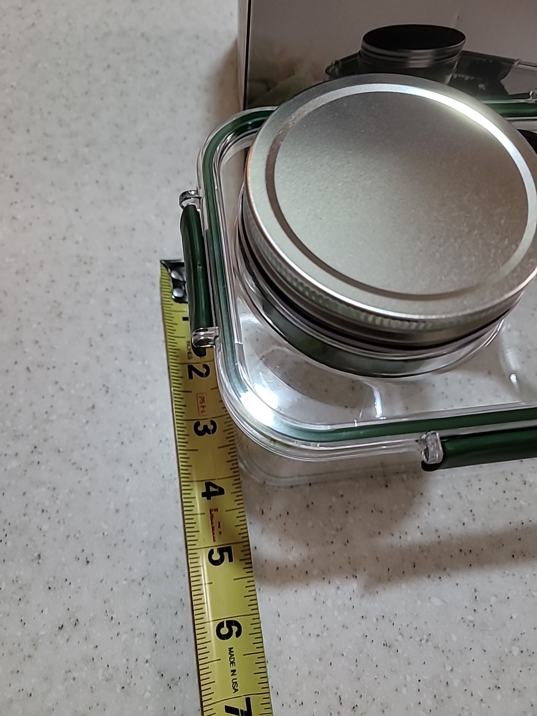 Fruit Salad Container with Dressing Cup & Plastic Fork