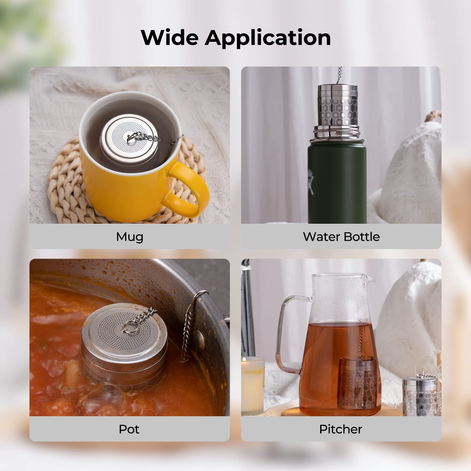 Only Available for The Next 72 Hours Bundle 1 Pack Large Tea Infuser Silver