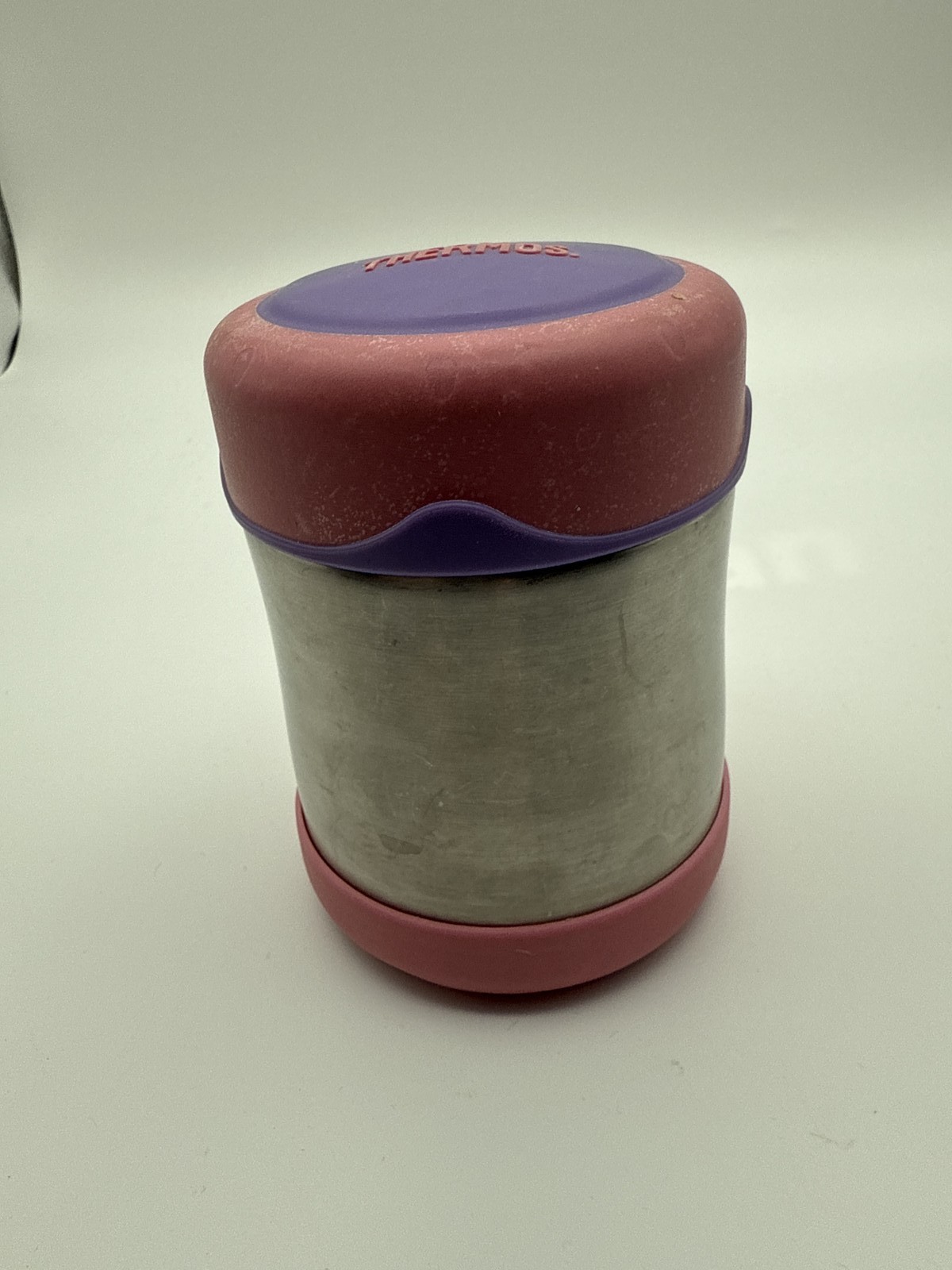 Thermos Funtainer Food Jar Stainless Steel Insulated Kids Pink Purple Used