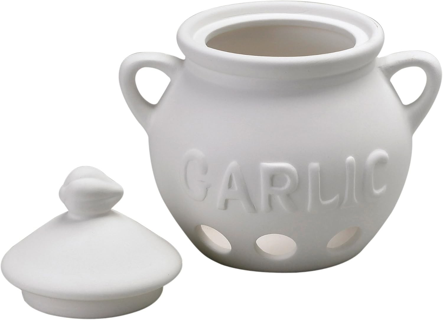 Fantes Garlic Keeper, Unglazed Earthenware Ceramic, The Italian Market Origin…