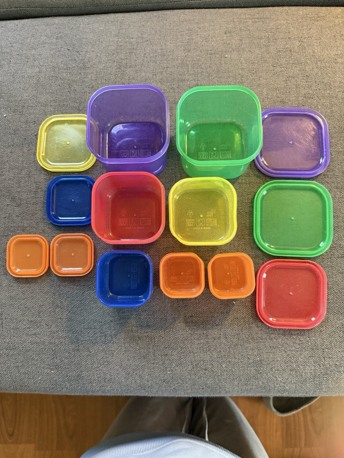 7 Pc Food Portion Control Containers for Diet and Healthy Living Beach Body