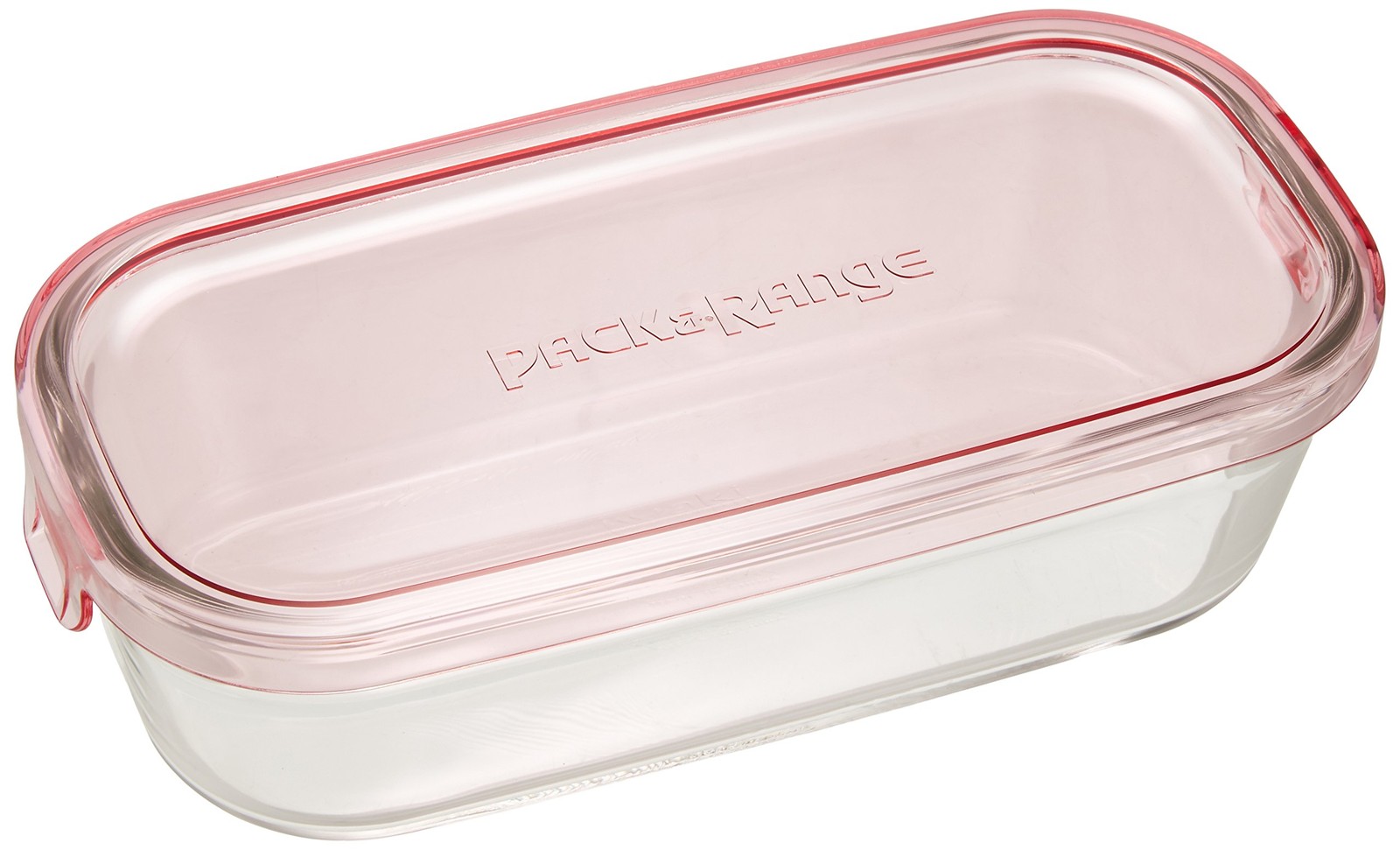 iwaki Heat-Resistant Glass Storage Container Pink Rectangular M 500ml KC3246N-P