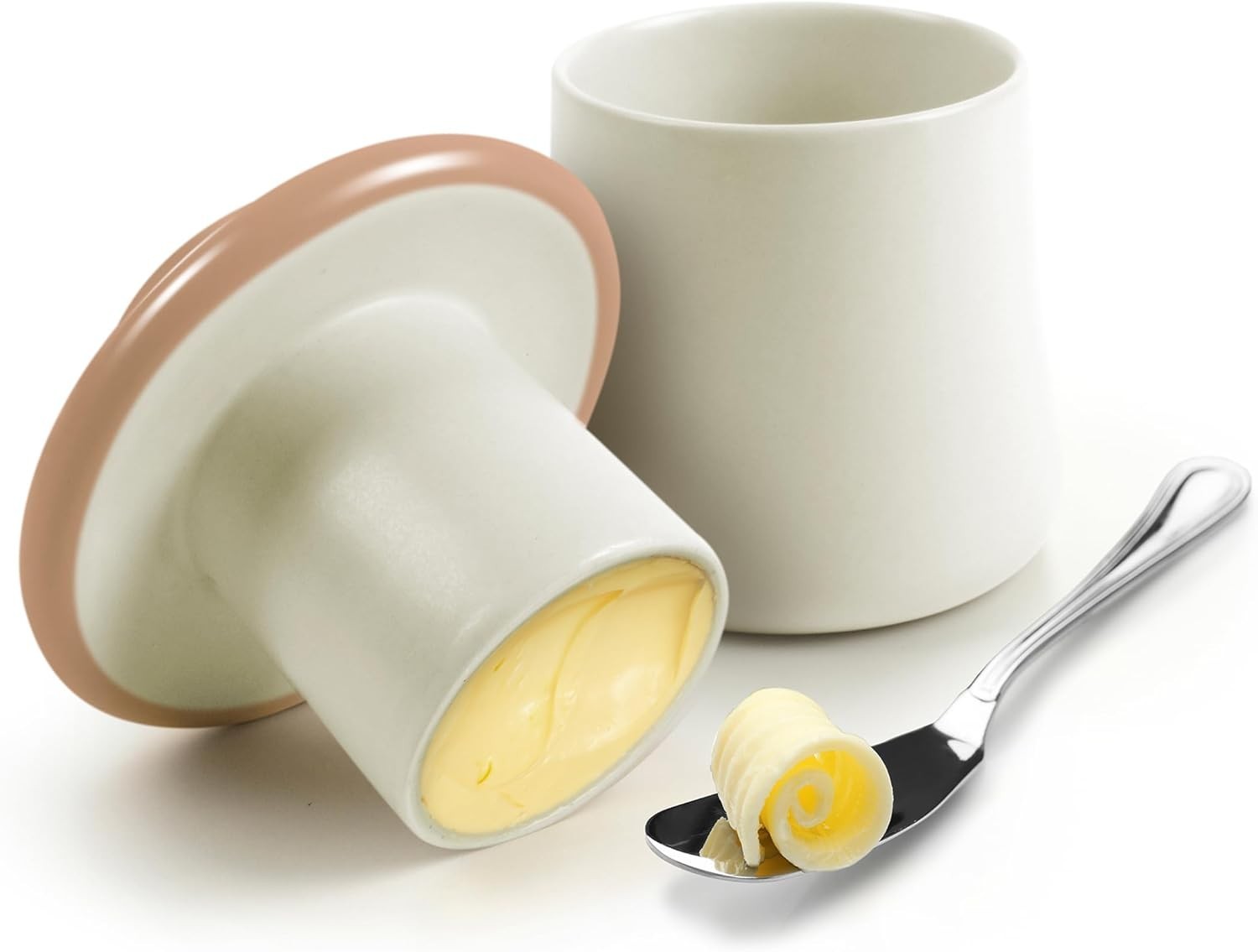 FORAGE Mushroom Butter Storage Container Unique Kitchen Accessory Storing &