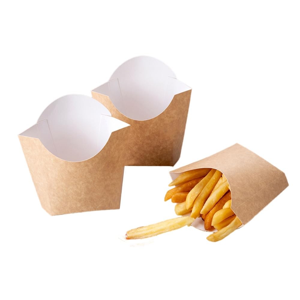 60 Pack 5oz French Fry Containers,Disposable Paperboard French Fries Containe…