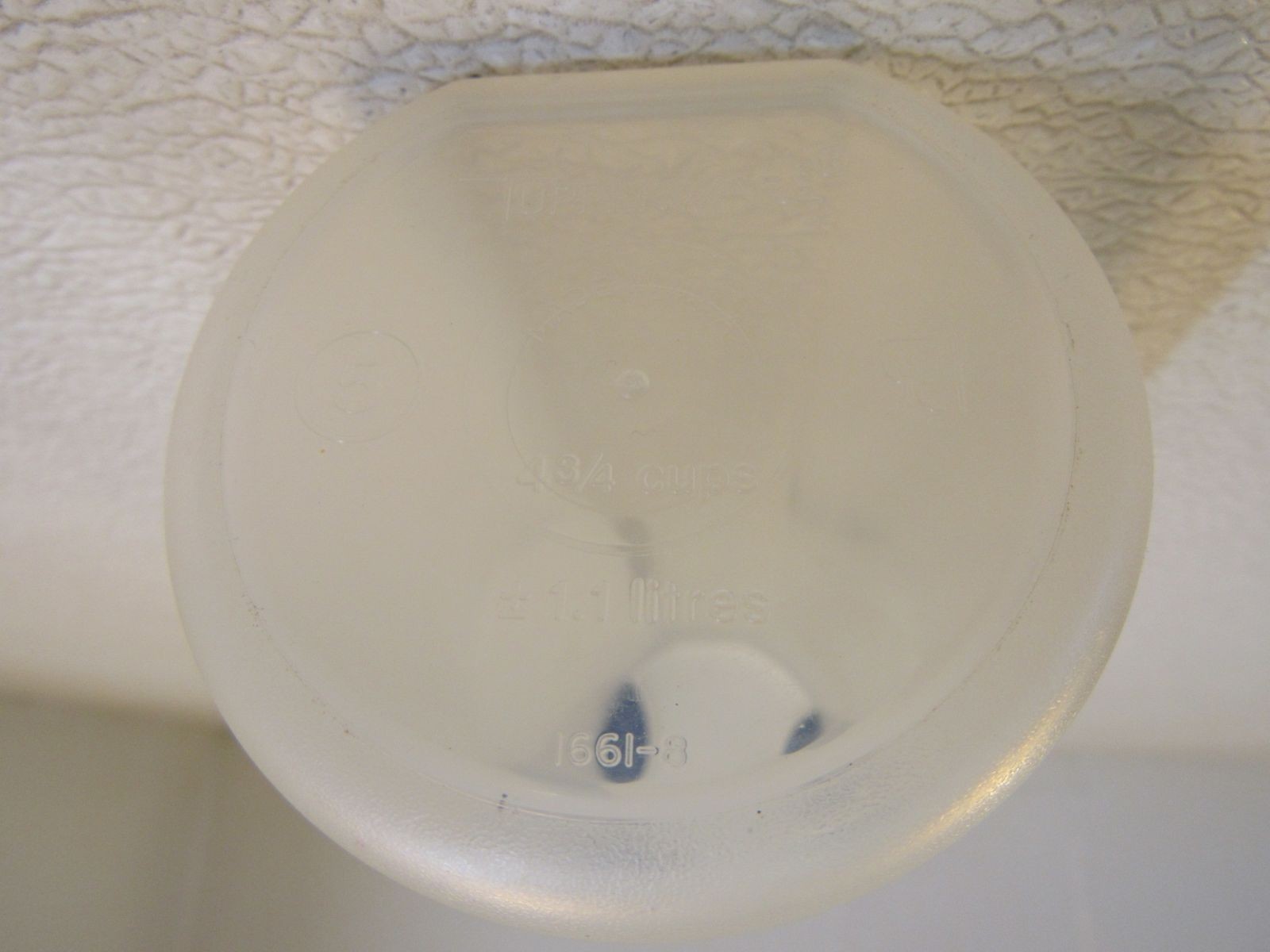 Tupperware Spaghetti Dispenser Modular Mates Frost/Navy 4-3/4-C 1.1-L 1661-8