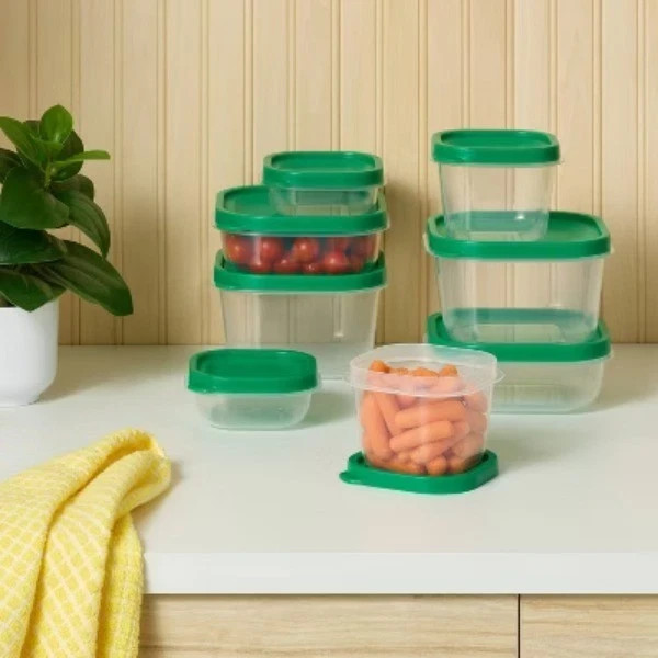 16pc (set of 8) Plastic Food Storage Container Set – Room Essentials™