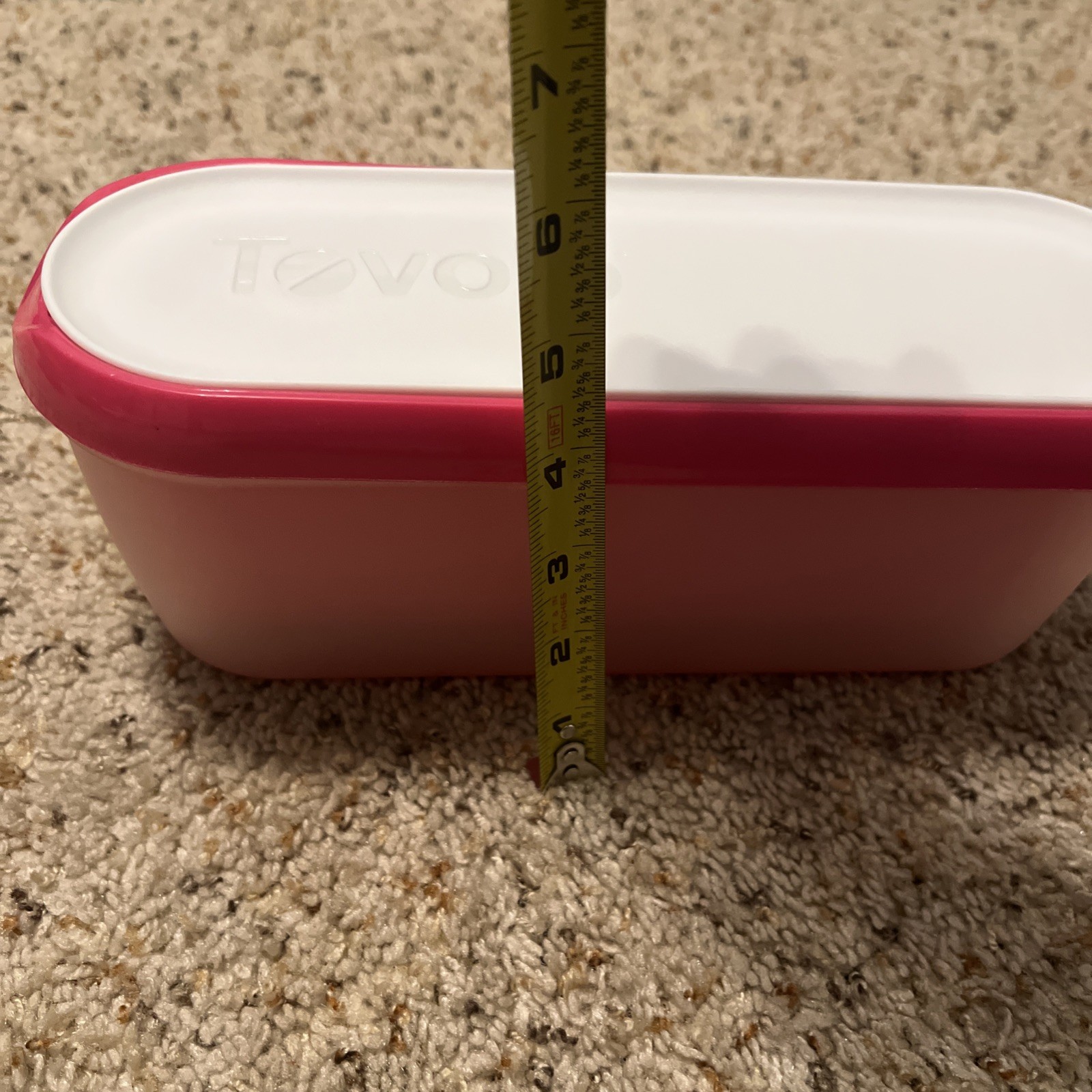 Tovolo Glide A Scoop Non Slip Base Insulated Ice Cream Tub – Red Raspberry Tart