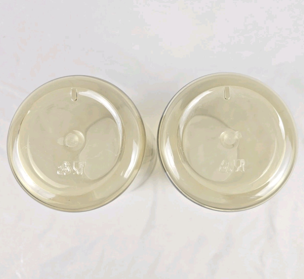 Set of 2 FoodSaver Snail Vacuum Seal Canister Jar & Lid KY-114 25 oz Smoke
