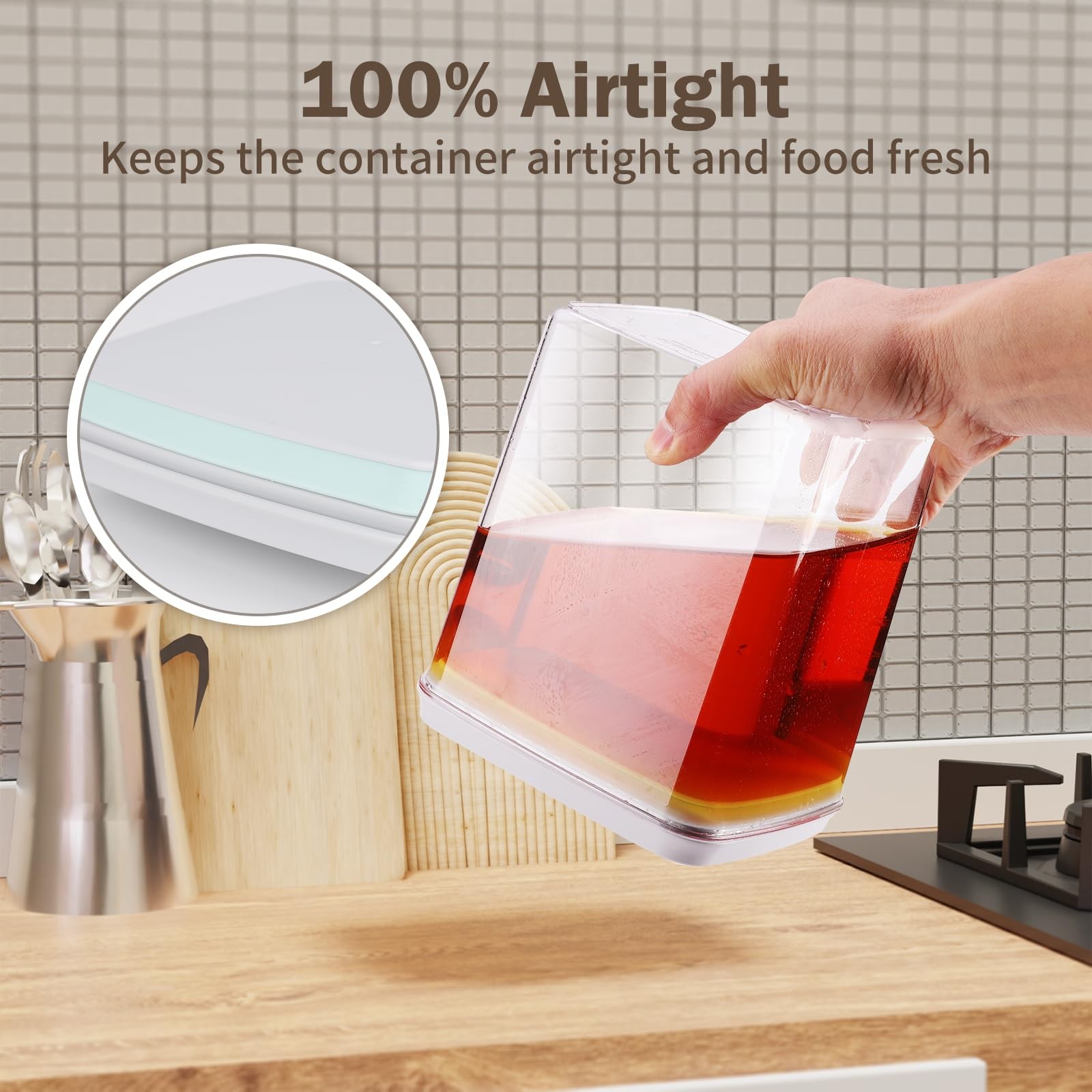 12 Pcs Pop Food Storage Containers Airtight Food Storage Containers Set with …