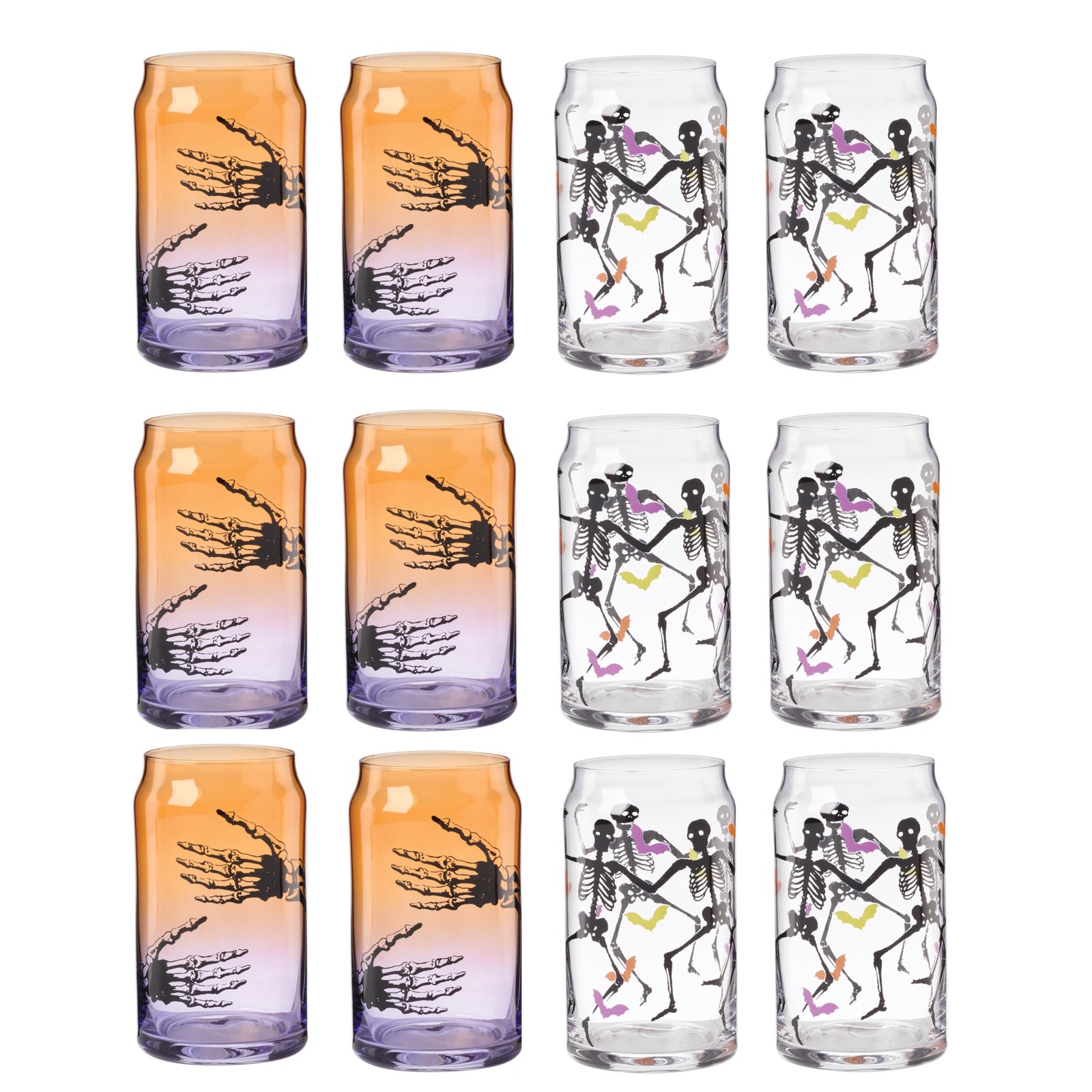 Cambridge Drinking Glasses Halloween Harvest Can Cooler Glasses Set Of 12